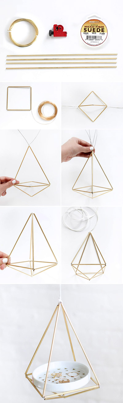 Brass Himmeli Hanger