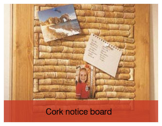 Cork notice board