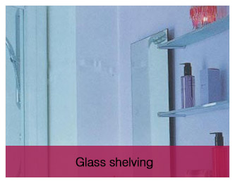 Glass shelving