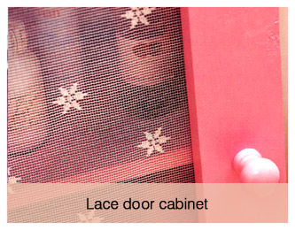 laced door cabinet