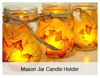 Mason Jar Candle Holder