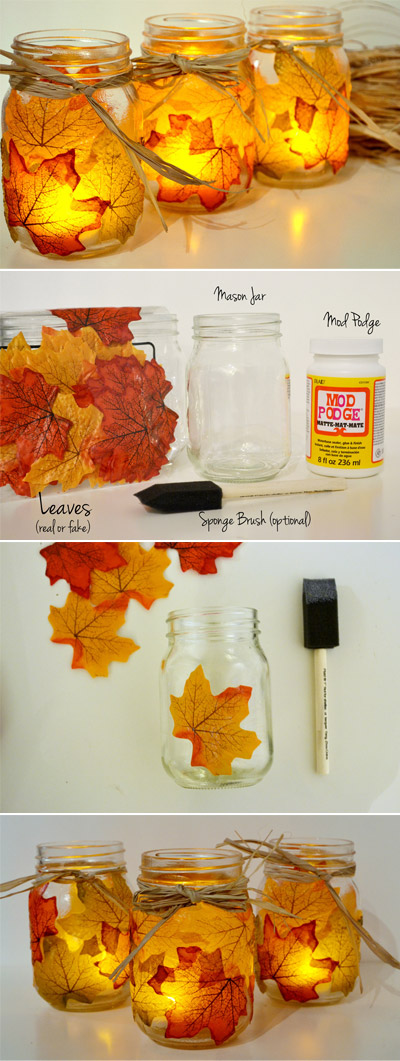 Mason Jar Candle Holder