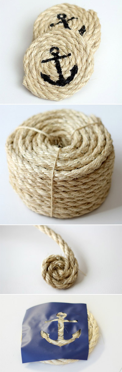 Nautical Sisal Rope Coasters