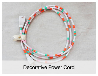 decorative power cord