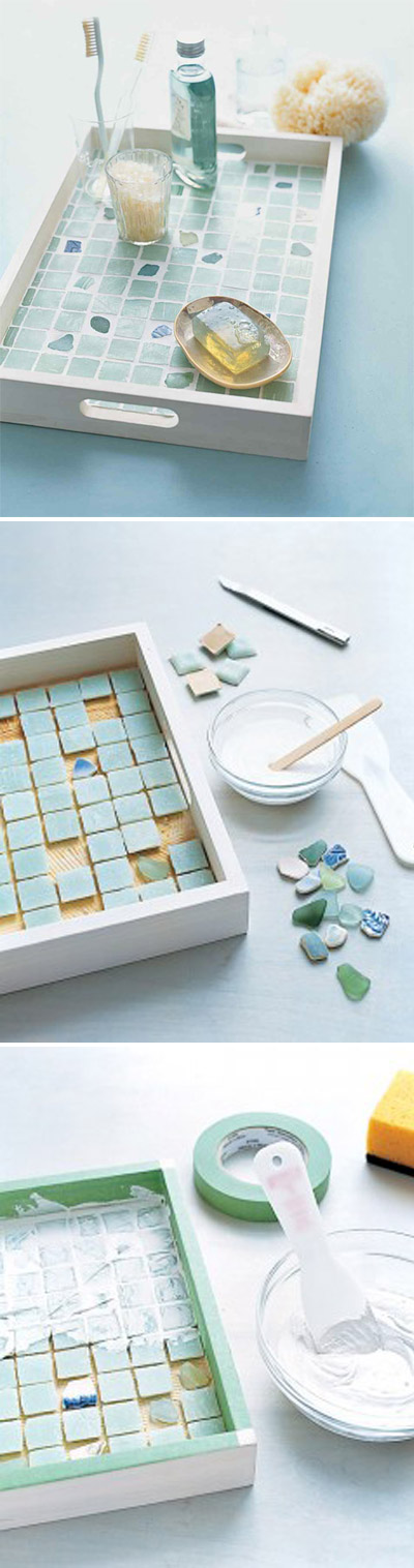 Sea-Glass-Tiled Tray