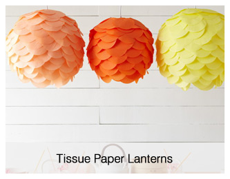 tissue paper lanterns