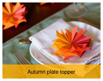 autumn plate topper