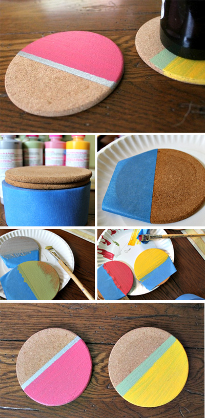 Colourful coasters