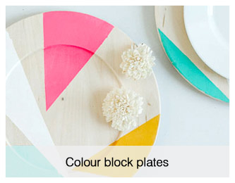 colour block plates