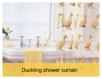 Duckling shower curtain