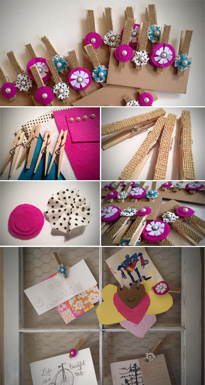embellished clothespin