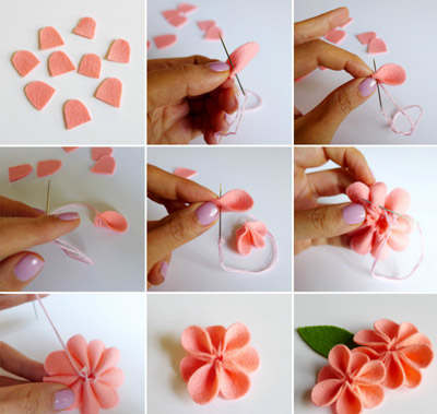 Felt flower