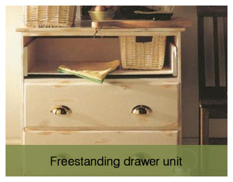 freestanding drawer unit