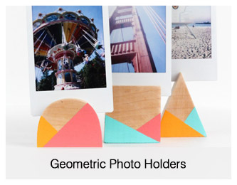 Geometric photo holders