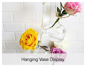 hanging vase display