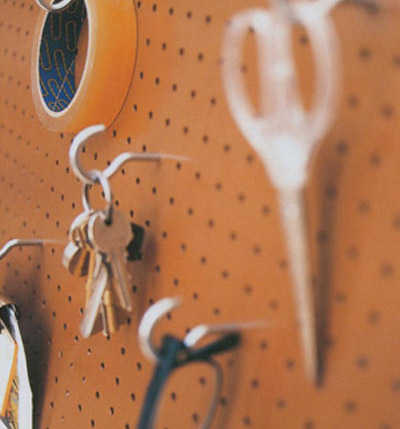 Kitchen peg board
