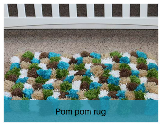 pom pom rug