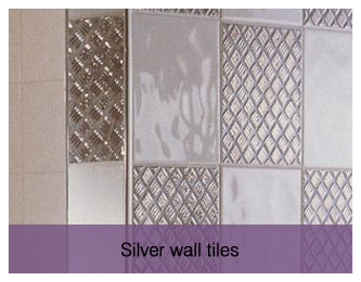 silver wall tiles