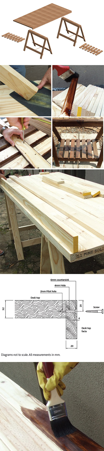 trestle desk