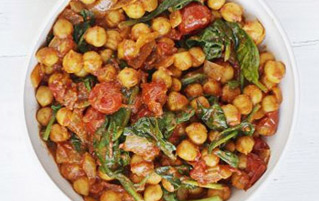 Spinach & chickpea curry
