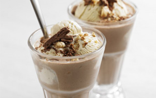 Chocolate Nutella and Hazelnut Milkshake