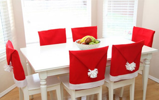 Santa Hat Chair Covers