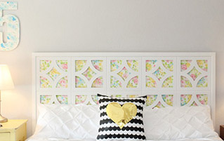 Vintage Sheet Headboard