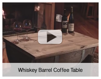 How to Build a Whiskey Barrel Coffee Table