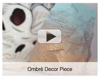 ombre decor piece