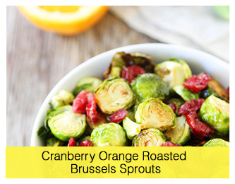 Cranberry Orange Roasted Brussels Sprouts