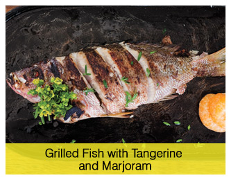Grilled Fish with Tangerine and Marjoram