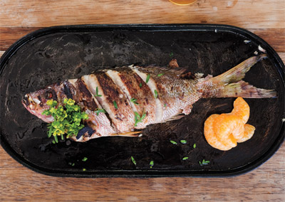 Grilled Fish with Tangerine and Marjoram