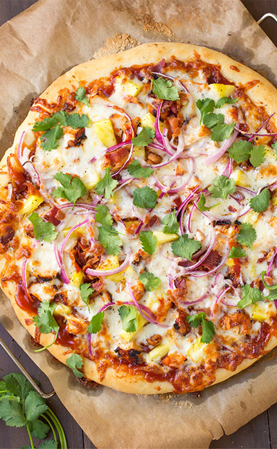 Hawaiian BBQ Chicken Pizza