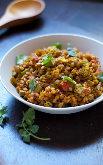Lentil Curry with Okra