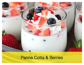 Panna Cotta and Berries