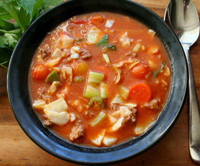 Cabbage, Beef and Tomato Stew