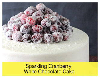 Sparkling Cranberry White Chocolate Cake