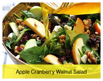 Apple Cranberry Walnut Salad