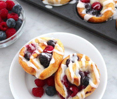Berry Breakfast Buns