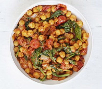 Spinach & chickpea curry