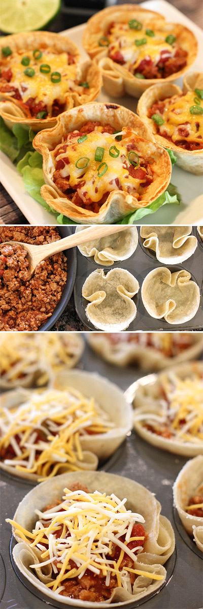mini taco cups