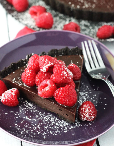 Raspberry Nutella Tart